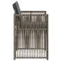 Sillones de jardín con cojines 4 uds ratán sintético gris by , Garden chairs - Ref: Foro24-365036, Price: 197,21 €, Discount: %