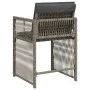 Gartensofas mit 4 Stück grauen Kissen aus synthetischem Rattan von , Gartenstühle - Ref: Foro24-365036, Preis: 193,39 €, Raba...