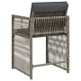 Sillones de jardín con cojines 4 uds ratán sintético gris by , Garden chairs - Ref: Foro24-365036, Price: 197,21 €, Discount: %