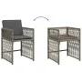 Gartensofas mit 4 Stück grauen Kissen aus synthetischem Rattan von , Gartenstühle - Ref: Foro24-365036, Preis: 193,39 €, Raba...