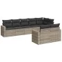 Set de sofás de jardín 8 pzas y cojines ratán sintético gris by , Modular outdoor sofas - Ref: Foro24-3251559, Price: 609,67 ...