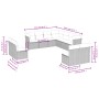 Set de sofás de jardín 11 pzas y cojines ratán sintético gris by , Garden sets - Ref: Foro24-3217822, Price: 722,75 €, Discou...