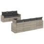 Set de sofás de jardín 8 pzas y cojines ratán sintético gris by , Modular outdoor sofas - Ref: Foro24-3251069, Price: 585,51 ...