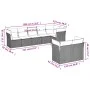 Gartensofagarnitur 8-teilig mit grauen Polstern aus synthetischem Rattan von , Gartensets - Ref: Foro24-3217912, Preis: 590,2...