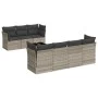 Set de sofás de jardín 8 pzas y cojines ratán sintético gris von , Gartensets - Ref: Foro24-3217282, Preis: 564,56 €, Rabatt: %