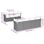 Set de sofás de jardín 8 pzas y cojines ratán sintético gris von , Gartensets - Ref: Foro24-3217282, Preis: 564,56 €, Rabatt: %