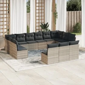 Set sofás de jardín con cojines 13 piezas ratán sintético gris by , Garden sets - Ref: Foro24-3218392, Price: 897,58 €, Disco...