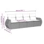 Set de sofás de jardín 4 pzas y cojines ratán sintético gris by , Garden sets - Ref: Foro24-3253419, Price: 302,71 €, Discoun...