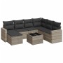 Set de sofás de jardín 8 pzas y cojines ratán sintético gris by , Modular outdoor sofas - Ref: Foro24-3251649, Price: 548,61 ...
