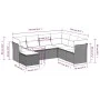 Gartensofagarnitur 7-teilig mit Kissen, hellgrauer PE-Rattan von , Gartensets - Ref: Foro24-3217992, Preis: 475,86 €, Rabatt: %