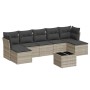 Set de sofás de jardín 8 pzas y cojines ratán sintético gris by , Garden sets - Ref: Foro24-3218042, Price: 515,50 €, Discoun...