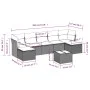 Set de sofás de jardín 8 pzas y cojines ratán sintético gris by , Garden sets - Ref: Foro24-3218042, Price: 506,61 €, Discoun...