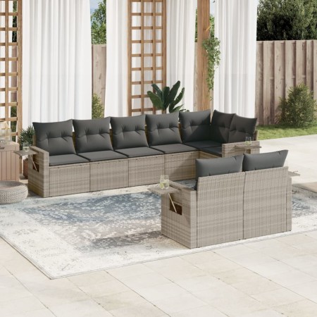 Set de sofás de jardín 8 pzas y cojines ratán sintético gris by , Garden sets - Ref: Foro24-3252759, Price: 586,37 €, Discoun...