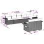Set de sofás de jardín 8 pzas y cojines ratán sintético gris by , Garden sets - Ref: Foro24-3252759, Price: 607,96 €, Discoun...