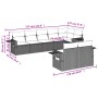 Set de sofás de jardín 8 pzas y cojines ratán sintético gris by , Garden sets - Ref: Foro24-3252759, Price: 586,37 €, Discoun...