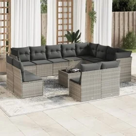 Set sofás de jardín con cojines 13 piezas ratán sintético gris by , Garden sets - Ref: Foro24-3218482, Price: 900,57 €, Disco...