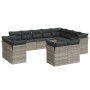 Set de sofás de jardín 12 pzas y cojines ratán sintético gris by , Garden sets - Ref: Foro24-3218532, Price: 915,70 €, Discou...