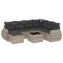 Set de sofás de jardín 8 pzas y cojines ratán sintético gris by , Garden sets - Ref: Foro24-3254049, Price: 567,08 €, Discoun...