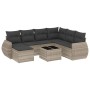 Set de sofás de jardín 8 pzas y cojines ratán sintético gris by , Garden sets - Ref: Foro24-3254049, Price: 555,98 €, Discoun...