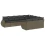 Set sofás jardín 10 pzas con cojines ratán sintético gris claro by , Garden sets - Ref: Foro24-3254229, Price: 725,07 €, Disc...