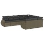 Set sofás jardín 10 pzas con cojines ratán sintético gris claro de , Conjuntos de jardín - Ref: Foro24-3254229, Precio: 710,6...