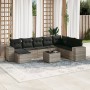 Gartenmöbel-Set 9-teilig mit Kissen aus hellem grauem Kunst-Rattan. von , Gartensets - Ref: Foro24-3255309, Preis: 599,87 €, ...