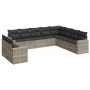 Set sofás jardín 10 pzas con cojines ratán sintético gris claro by , Garden sets - Ref: Foro24-3219162, Price: 693,03 €, Disc...