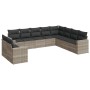 Set sofás jardín 10 pzas con cojines ratán sintético gris claro by , Garden sets - Ref: Foro24-3219162, Price: 679,04 €, Disc...