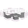 Set de sofás de jardín 8 pzas y cojines ratán sintético gris by , Garden sets - Ref: Foro24-3218002, Price: 527,95 €, Discoun...
