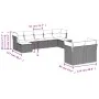 Gartenmöbel-Set 9-teilig mit Kissen aus hellem grauem Kunst-Rattan. von , Gartensets - Ref: Foro24-3218312, Preis: 617,98 €, ...