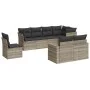 Set de sofás de jardín 8 pzas y cojines ratán sintético gris by , Garden sets - Ref: Foro24-3219232, Price: 574,64 €, Discoun...