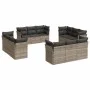 Set de sofás de jardín 12 pzas y cojines ratán sintético gris von , Gartensets - Ref: Foro24-3217332, Preis: 946,90 €, Rabatt: %