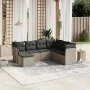 Set de sofás de jardín 7 pzas con cojines ratán PE gris claro by , Garden sets - Ref: Foro24-3263218, Price: 481,37 €, Discou...
