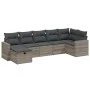 Set de sofás de jardín 7 pzas con cojines ratán PE gris claro by , Garden sets - Ref: Foro24-3263508, Price: 473,90 €, Discou...