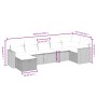 Set de sofás de jardín 7 pzas con cojines ratán PE gris claro by , Garden sets - Ref: Foro24-3263508, Price: 482,21 €, Discou...