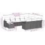 Set de sofás de jardín 11 pzas y cojines ratán sintético gris by , Modular outdoor sofas - Ref: Foro24-3251869, Price: 758,36...