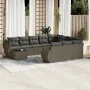 Set de sofás de jardín 11 pzas y cojines ratán sintético gris by , Garden sets - Ref: Foro24-3254269, Price: 830,93 €, Discou...