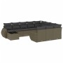 Set de sofás de jardín 11 pzas y cojines ratán sintético gris by , Garden sets - Ref: Foro24-3254269, Price: 813,77 €, Discou...