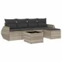 Set de sofás de jardín 6 pzas y cojines ratán sintético gris by , Garden sets - Ref: Foro24-3253639, Price: 407,10 €, Discoun...