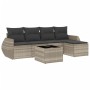 Set de sofás de jardín 6 pzas y cojines ratán sintético gris de , Conjuntos de jardín - Ref: Foro24-3253639, Precio: 387,22 €...