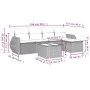 Set de sofás de jardín 6 pzas y cojines ratán sintético gris by , Garden sets - Ref: Foro24-3253639, Price: 407,10 €, Discoun...