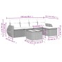 Set de sofás de jardín 6 pzas y cojines ratán sintético gris de , Conjuntos de jardín - Ref: Foro24-3253639, Precio: 387,22 €...