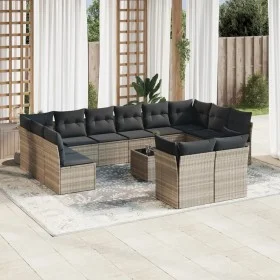 Set sofás de jardín con cojines 13 piezas ratán sintético gris by , Garden sets - Ref: Foro24-3218442, Price: 920,85 €, Disco...