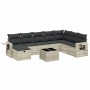 Gartenmöbel-Set 9-teilig mit Kissen aus hellem grauem Kunst-Rattan. von , Gartensets - Ref: Foro24-3263908, Preis: 596,02 €, ...