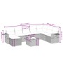 Gartenmöbel-Set 9-teilig mit Kissen aus hellem grauem Kunst-Rattan. von , Gartensets - Ref: Foro24-3263908, Preis: 596,02 €, ...