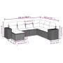 Set de sofás de jardín 7 pzas con cojines ratán PE gris claro by , Garden sets - Ref: Foro24-3255239, Price: 513,08 €, Discou...