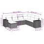 Set de sofás de jardín 7 pzas con cojines ratán PE gris claro by , Garden sets - Ref: Foro24-3255239, Price: 501,74 €, Discou...