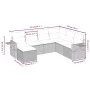 Set de sofás de jardín 7 pzas con cojines ratán PE gris claro by , Garden sets - Ref: Foro24-3263838, Price: 478,53 €, Discou...