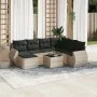 Set de sofás de jardín 8 pzas y cojines ratán sintético gris by , Modular outdoor sofas - Ref: Foro24-3221711, Price: 544,05 ...