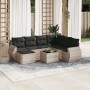 Set de sofás de jardín 8 pzas y cojines ratán sintético gris by , Modular outdoor sofas - Ref: Foro24-3221711, Price: 554,40 ...